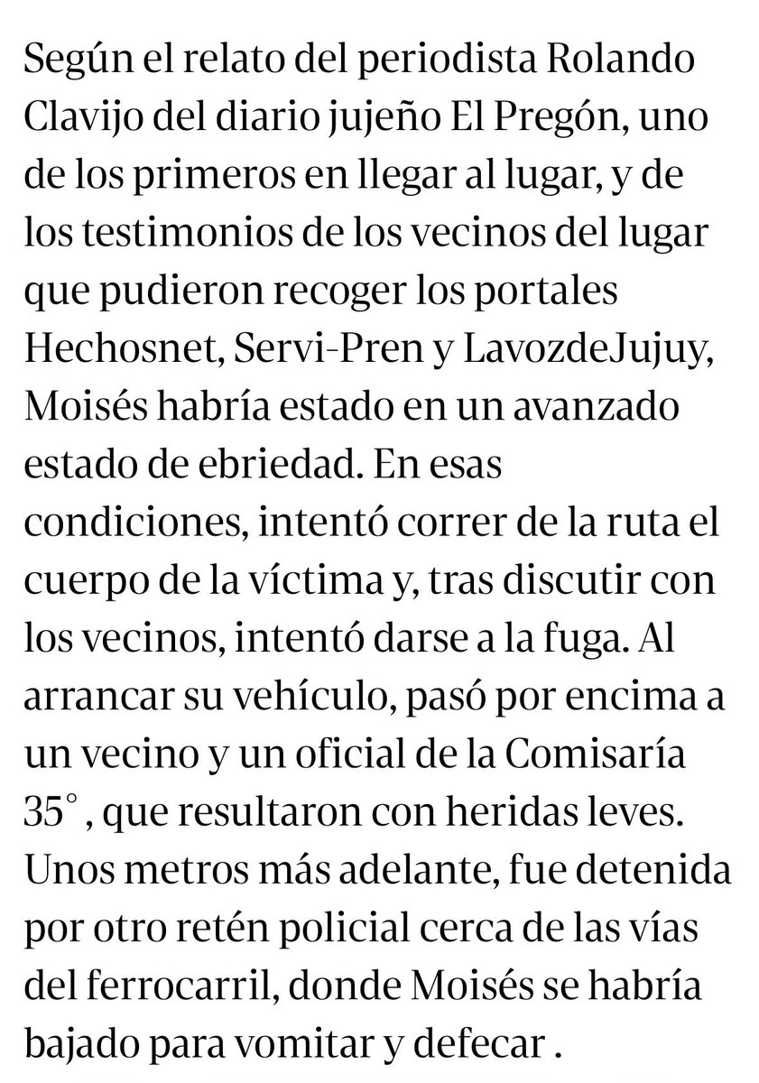 Carolina Moises, nueva vice del Senado. Y un archivo de 2012 que reaparece. El título de la nota: “Una diputada ebria huyó tras atropellar a un hombre”. El detalle léanlo ustedes mismos. Argentina, el país de los contactos y las segundas oportunidades.
