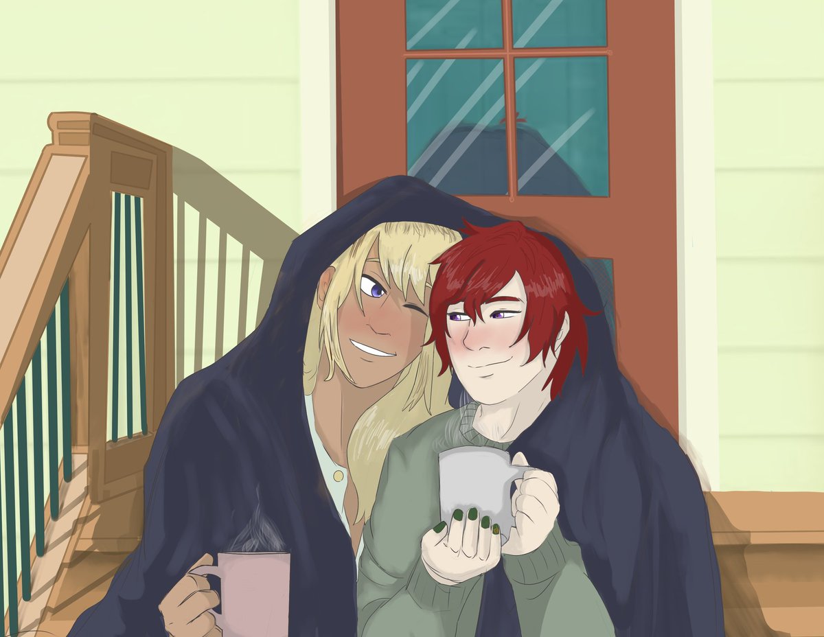 Bruins_Cub's tweet photo. Back with a #kellyari commission for @WeJ3b! Set in the western au Kelly and Ari enjoy a cup of coffee.
#classof09fanart #classof09 #arikelly https://t.co/QmzaUEJy1M