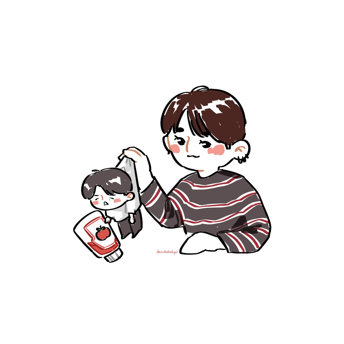 dendabelyu's tweet photo. 🐻🐶🎣🍅 https://t.co/fXJwNXGnkk