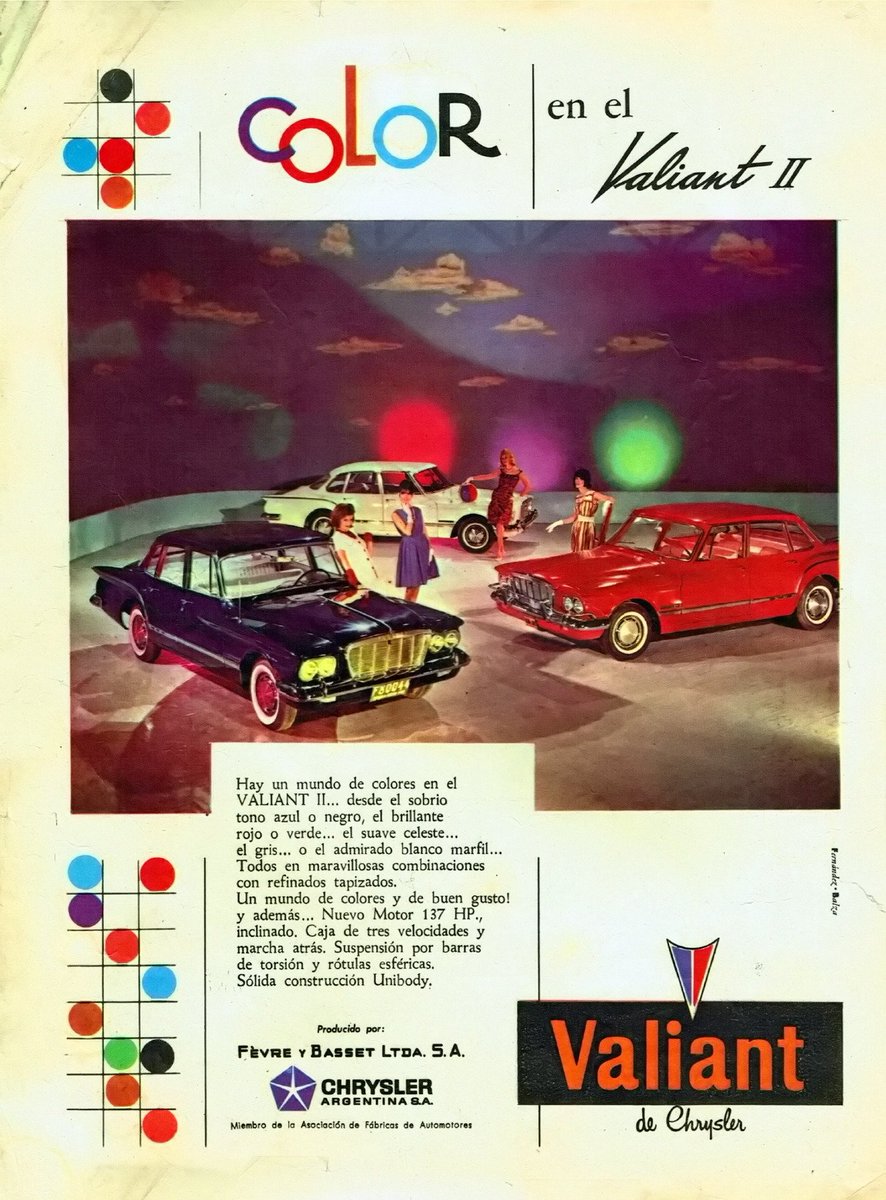 Nisseboxx's tweet image. COLOR

#Parabrisas -Marzo 1964  #chrysler #ad #reklam