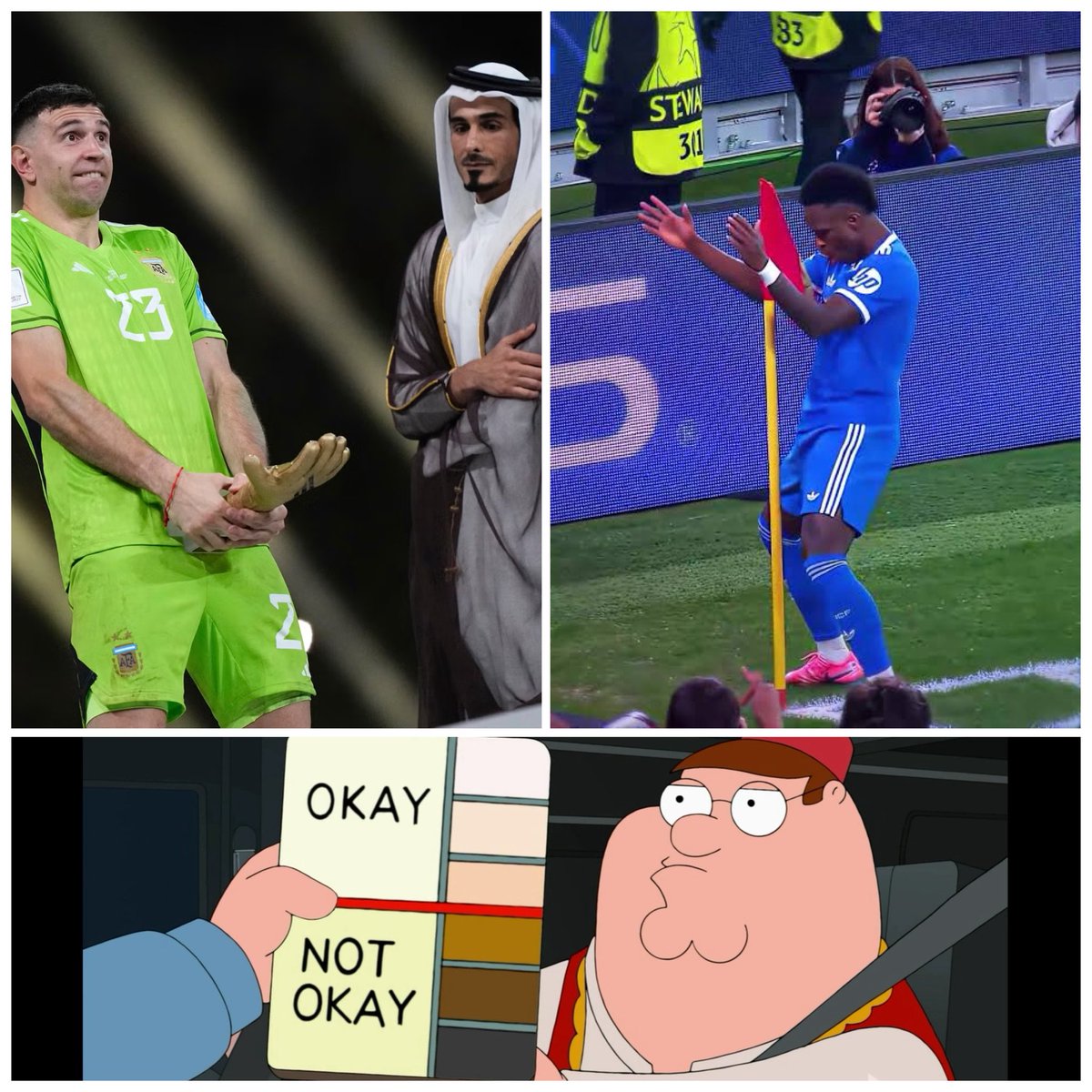 Football Racism 101 :

“Beautiful 🤩”              “Unacceptable 😡”
“Wow what a                    “Provocator 🤬”
Savage🤩”