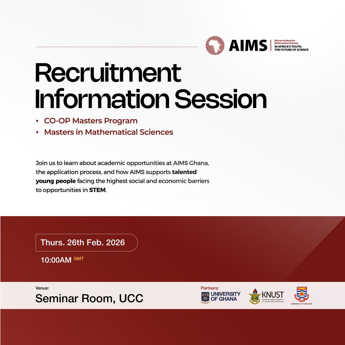 African Institute for Mathematical Sciences, Ghana tweet media