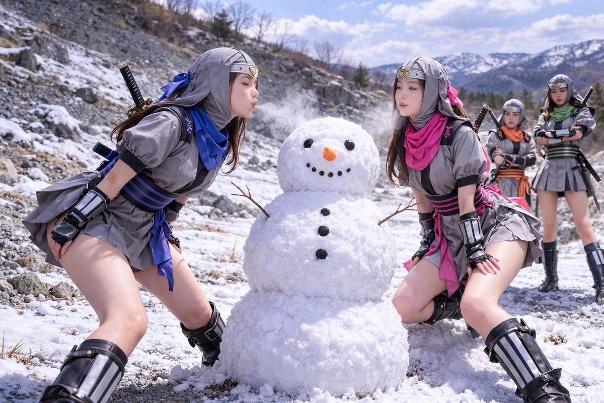 怪しい雪だるまは私たちの吐息で溶かしてみせるわ