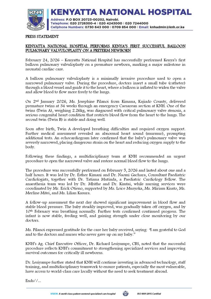 Kenyatta National Hospital tweet media