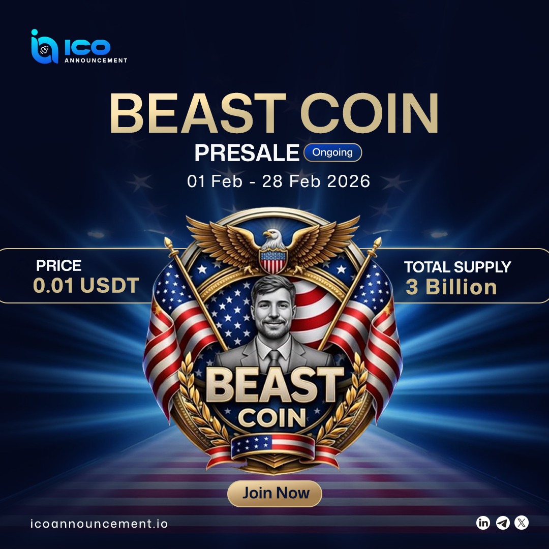 ICOAnnouncement's tweet photo. 🚨 Don’t miss out! Join the Beast Coin $BEAST presale now for fast transactions, low fees, and a community-driven ecosystem!
Explore More: https://t.co/SR5Znv7e8c
#BeastCoin #CryptoPresale #MemeCoin #Solana #Blockchain #CryptoCommunity #Altcoins #DeFi #CryptoProject @beastMesol