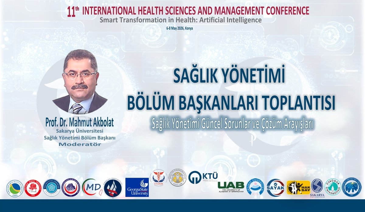 ussam2016's tweet photo. 11. ULUSLARARASI SAĞLIK BİLİMLERİ VE YÖNETİMİ KONGRESİ

Bu önemli oturumda, sağlık yönetimi alanındaki güncel sorunlar tartışılacak ve çözüm önerileri üzerine derinlemesine bir değerlendirme yapılacaktır.

👉 Katılım için kaydınızı yaptırmayı unutmayın! https://t.co/F9DyNXOTEp