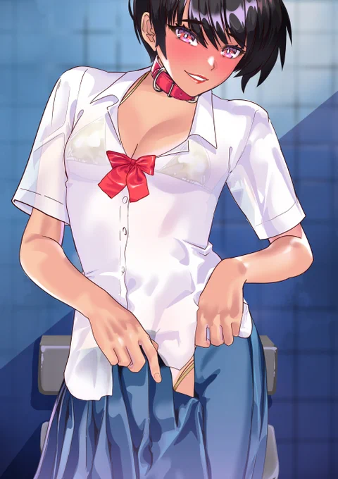 男子トイレで何を( *'艸`)