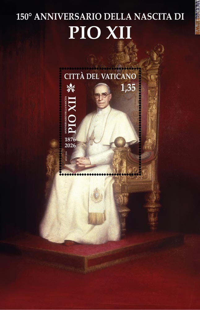 Vaccarinews's tweet image. #Vaticano. Un #secoloemezzo fa la nascita del futuro #PioXII. #Francobollo a foglietto: vaccarinews.it/twnews/tw_3966…