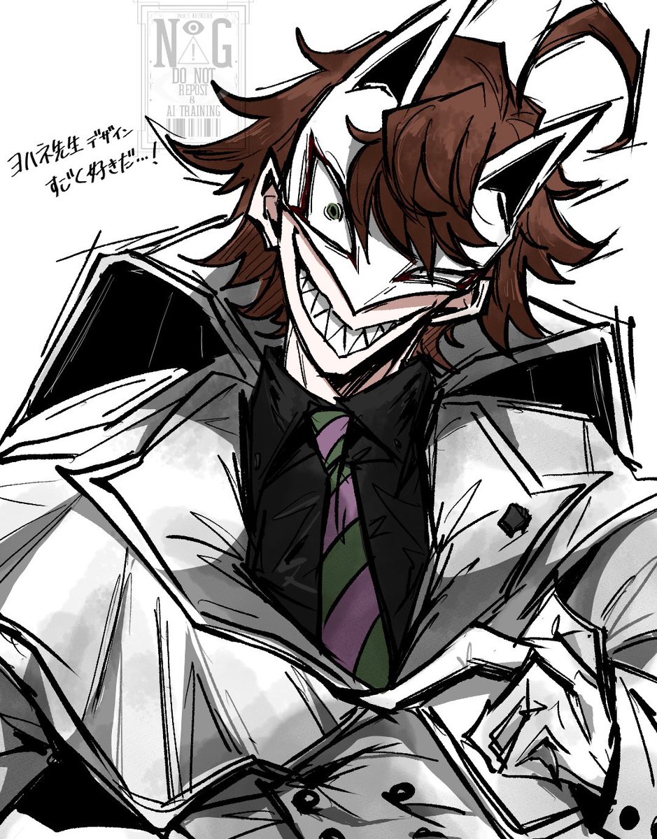 pow_black_draw's tweet photo. ﾂﾝﾂﾝ髪＆ケープみたいな白衣は癖ッ https://t.co/USfFIY4jdQ