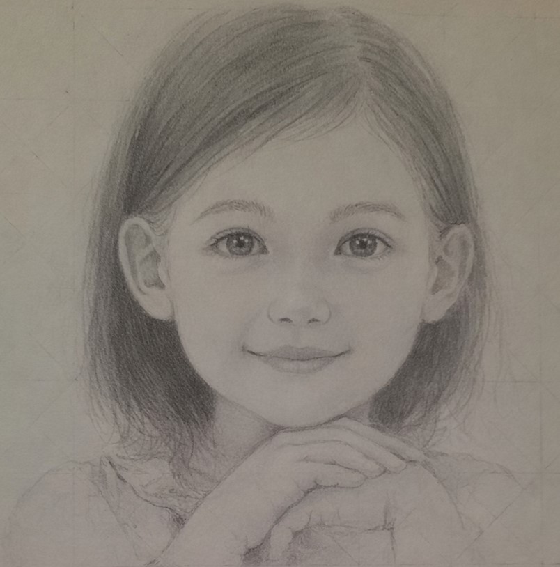 I learned a reliable drawing technique on YouTube: the academic grid-based method.