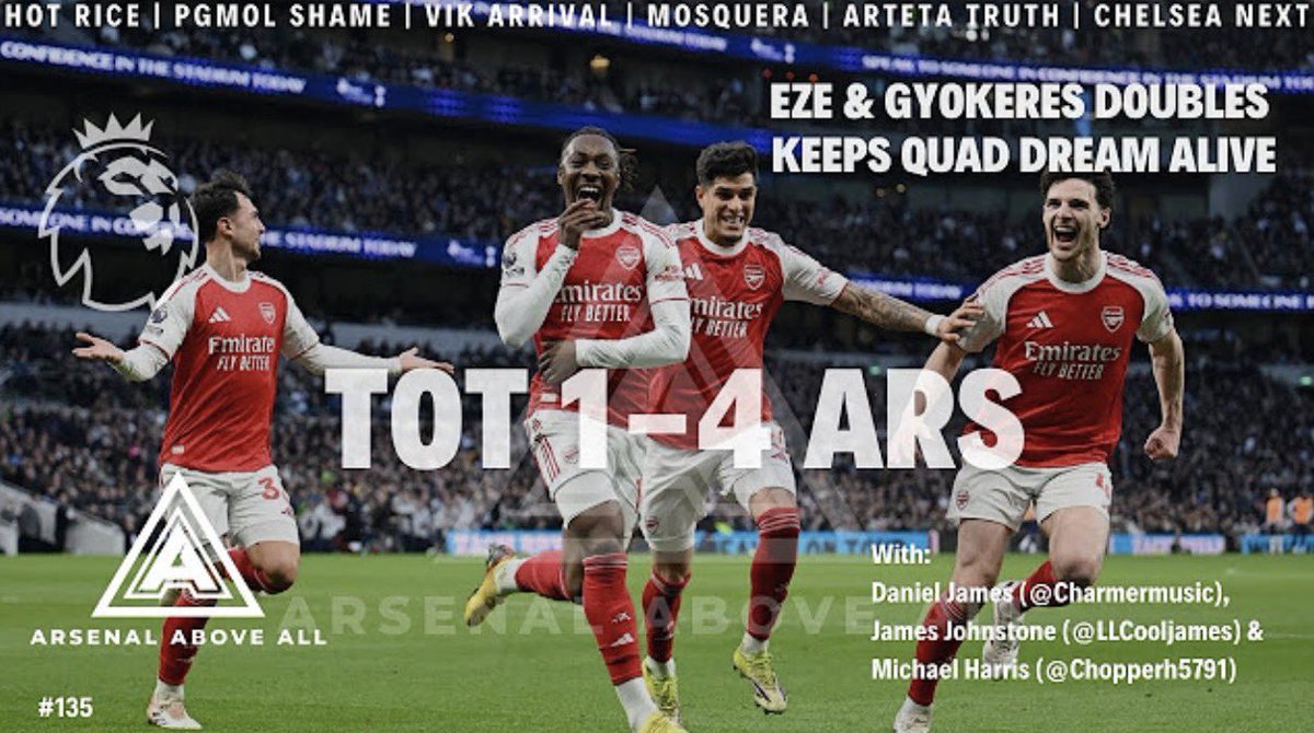 LLcoolJames91's tweet image. Big thanks as always @ChopperH5791 @arsenalaboveall for having me back on last night pleasure speaking with you and @CharmerMusic catch up below ! 

youtube.com/live/IpXIKzfKL…

#AFC #TOTARS #NLD #COYG #Gunners #Arteta