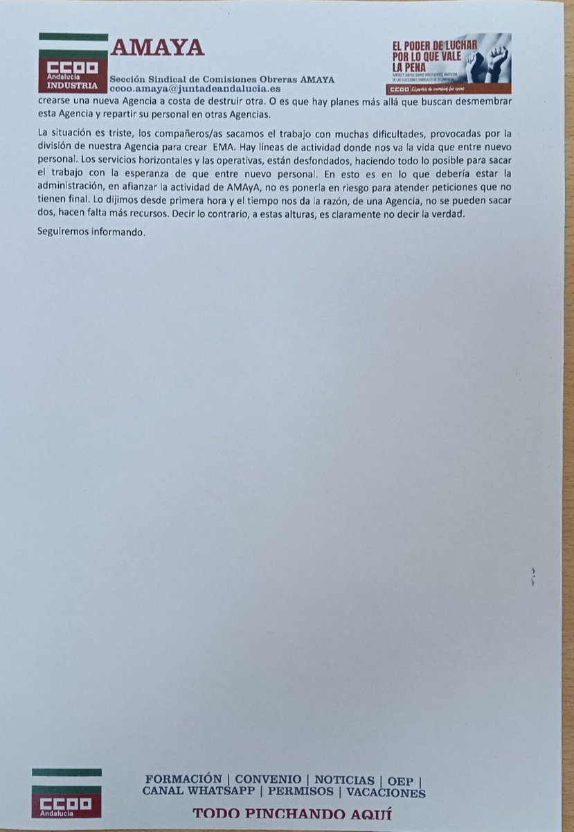 CCOO Industria Andalucía tweet media