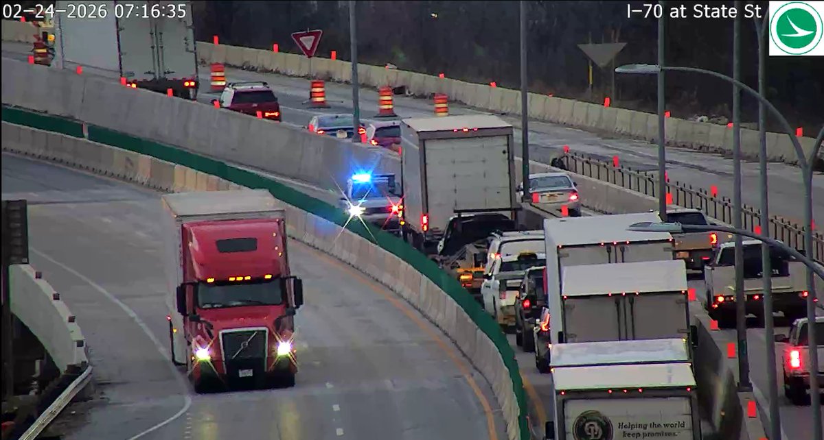 ODOT_EastCenOH's tweet photo. Muskingum County: The left lane is blocked on I-70 West 0.2 miles beyond State St (MM: 153.9) due to a disabled vehicle. Use alternate routes and check https://t.co/G60UBoIrUW for real-time traffic updates.
🚨 Remember: #MoveOverSlowDown — it's the law. https://t.co/T5eIgLLX3i
