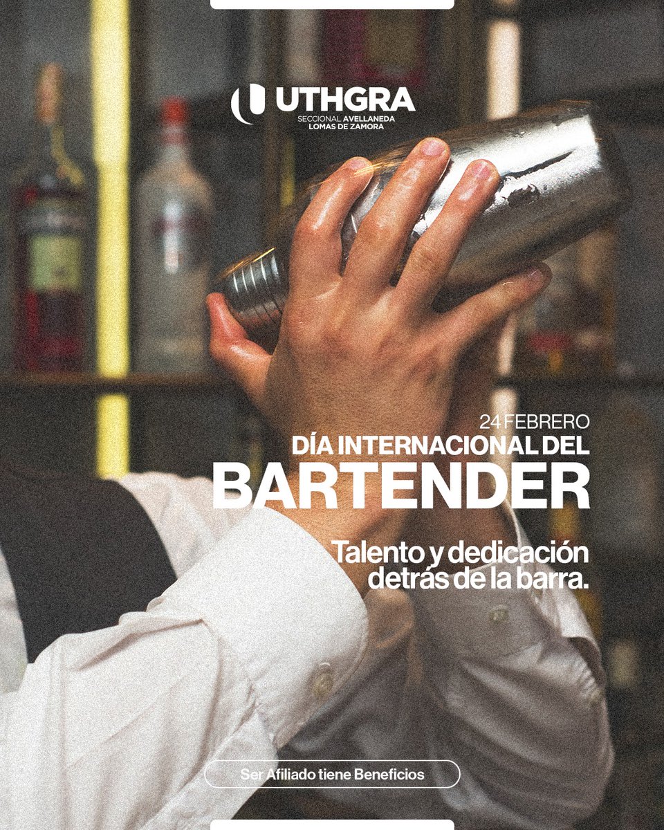 En conmemoración de la fundación de la International Bartenders Association (IBA) en 1951, hoy celebramos el talento, dedicación y vocación de servicio que transforma un momento común en una experiencia inolvidable. Saludamos a los bartenders en su día. 🍸✨.

#DiaDelBartender