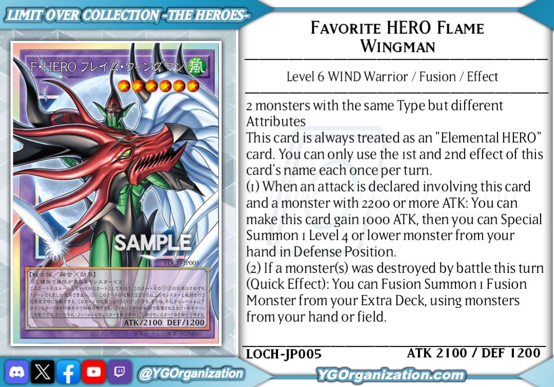 ygorganization's tweet photo. ◆ LIMIT OVER COLLECTION - THE HEROES - ◆
The Favorite HERO arrive!
#yugioh #遊戯王 https://t.co/cl3Gaw7Y01