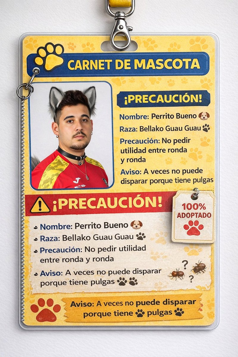 Porfin he podido hacerle el carnet a mi bro <a href="/xJiNCh0/">Asier "xJiNCh0" Abrego</a> asi puede salir sin miedo a ser detenido por la calle , cuidarlo mucho <a href="/CarritoSpain/">CarritoSpain</a> <a href="/taeroCS/">Enrique</a> <a href="/NaOwCSGO/">NaOwCSGO</a> <a href="/ezetapsss/">ezee 🇪🇸</a> <a href="/MaseN1CS/">KPI MaseNi</a>