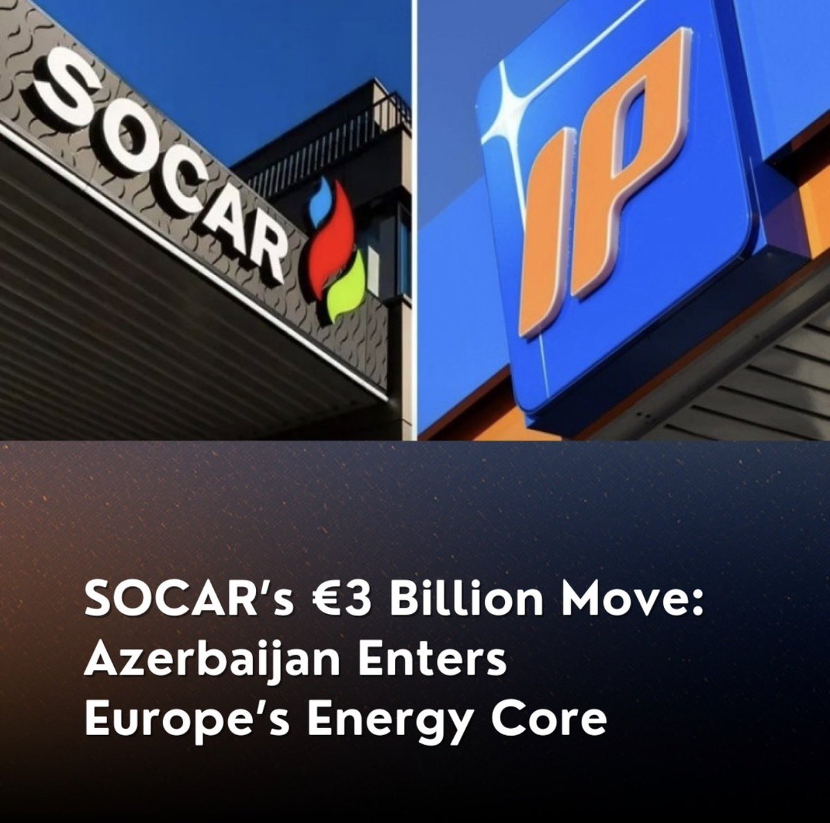 RT by @mikenov: Azerbaijan is no longer just an oil supplier to Europe, it is becoming an infrastructure stakeholder. SOCAR's €3 billion acquisition of Italiana Petroli includes two refineries, 4,500+ fuel stations, and a nationwide logistics network in Italy. The deal shifts Azerbaijan from… pic.