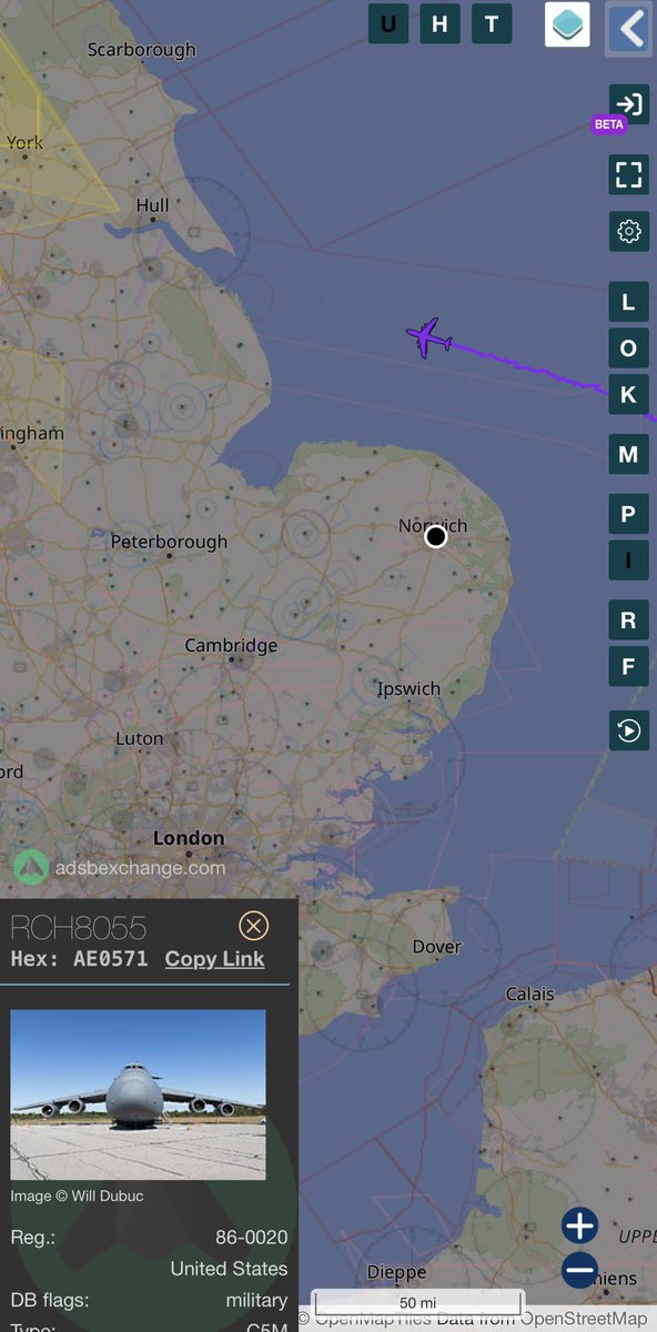 stunorth69's tweet photo. 🇺🇸 #USAF C-5M Super Galaxy
#AE0571/ 86-0020/REACH8055
Ramstein (ETAR) > Dover AFB (KDOV) https://t.co/9BFXoflQWe
