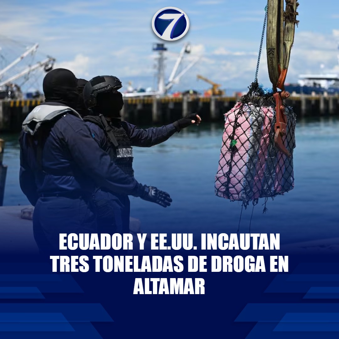 Noti7Guatemala's tweet image. Ecuador y Estados Unidos asestan duro golpe al tráfico de #drogas ⚓💥➡ bit.ly/4aSKpMg