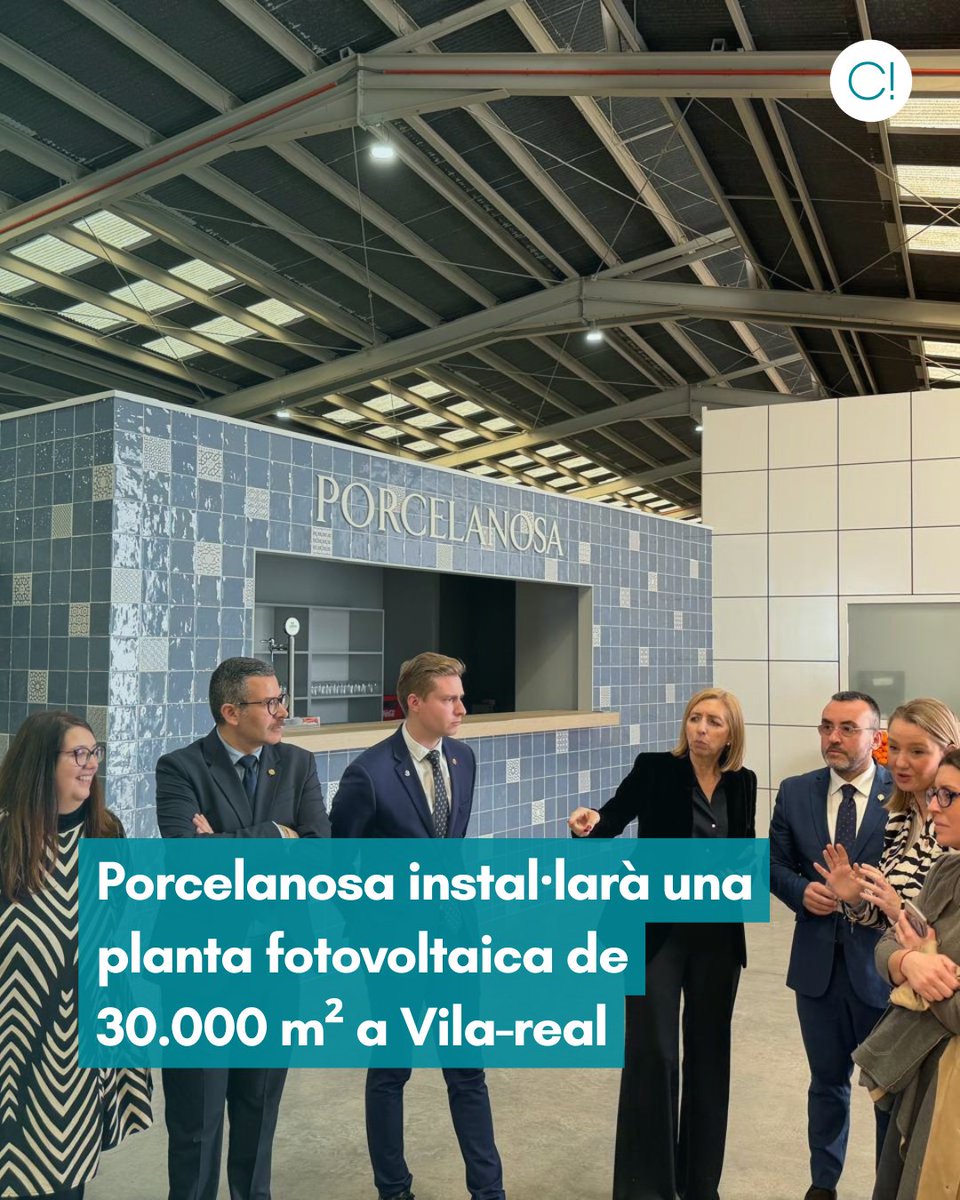 #Porcelanosa anuncia a la XXXII Mostra Internacional d’Arquitectura Global i Disseny Interior que instal·larà una planta #fotovoltaica de 3,5 MW que cobrirà el 10% del consum del grup.
