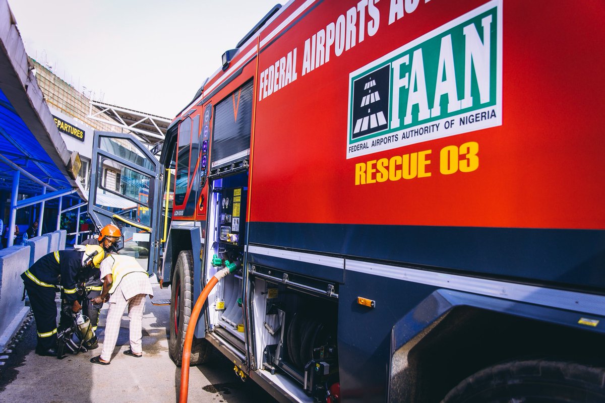 faan_md's tweet photo. Yesterday’s fire at the MMIA Terminal 1 could have spelled disaster, but instead, it became a powerful testament to our resilience. In the face of fear, we stood united. Our emergency teams didn’t flinch—and because of their bravery, zero lives were lost.

We extend our deepest gratitude to the heroes who ran toward the danger:

NEMA
 Lagos State Government & LASEMA
Nigeria Police Force
 Nigerian Air Force
Nigeria Immigration Service
Nigeria Customs Service
Julius Berger
CCECC
And every emergency agency involved

This is what collective will looks like. We were tested—and we prevailed.