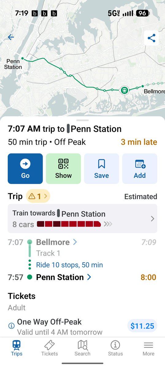 kelleysp2's tweet photo. @LIRR understood that the reduced schedule is necessary. Also understood that trains need to be local. But why would you ever think 8 cars is acceptable?!?  Cars are packed where people are standing in bathrooms and we're only half way to Penn! https://t.co/p2zxinaJlO