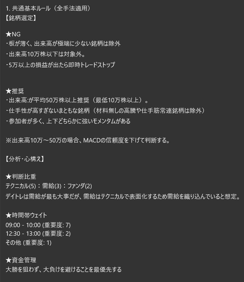 akameneko31's tweet photo. なかなか勝てなくて悩んでた時、夜中に突然思い立って自分が勝ててる時のトレードを分析して整理したメモ。今はもっと色々変えてるし手法の一部だけどチラ見せ。

これで勝てるよ！ではなくて、自分の勝ちトレードを言語化してみると頭の中が整理できて良いと思う。負けた反省も大事だけど、勝てるトレードを再現するのも凄く重要。

自分の勝ちパターンを言語化できれば、何となくだったものが固定化されて、ルールとなって、強くなる気がする。