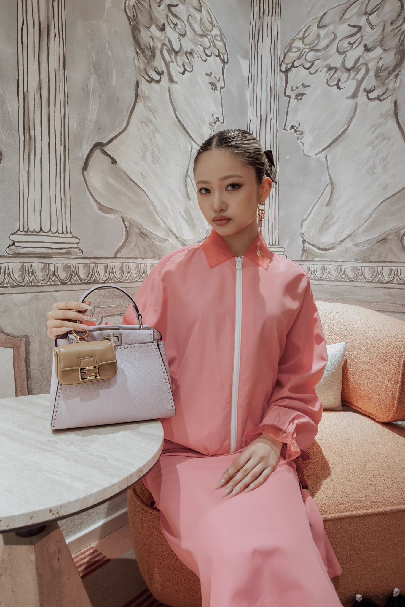 【新品】FENDI フェンディ メッシュ 長袖 ボディスーツ ピンク FENDI JAPAN on X: 