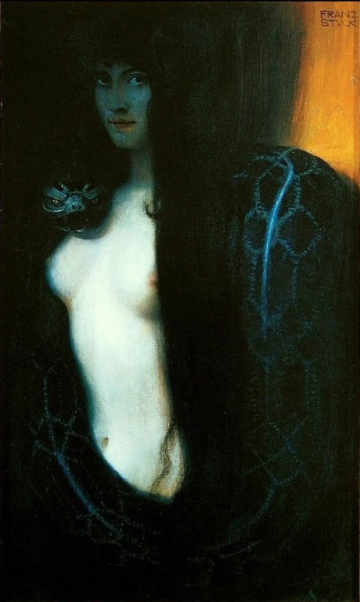 Die Sünde
~ The Sin
by Franz von Stuck, 1893