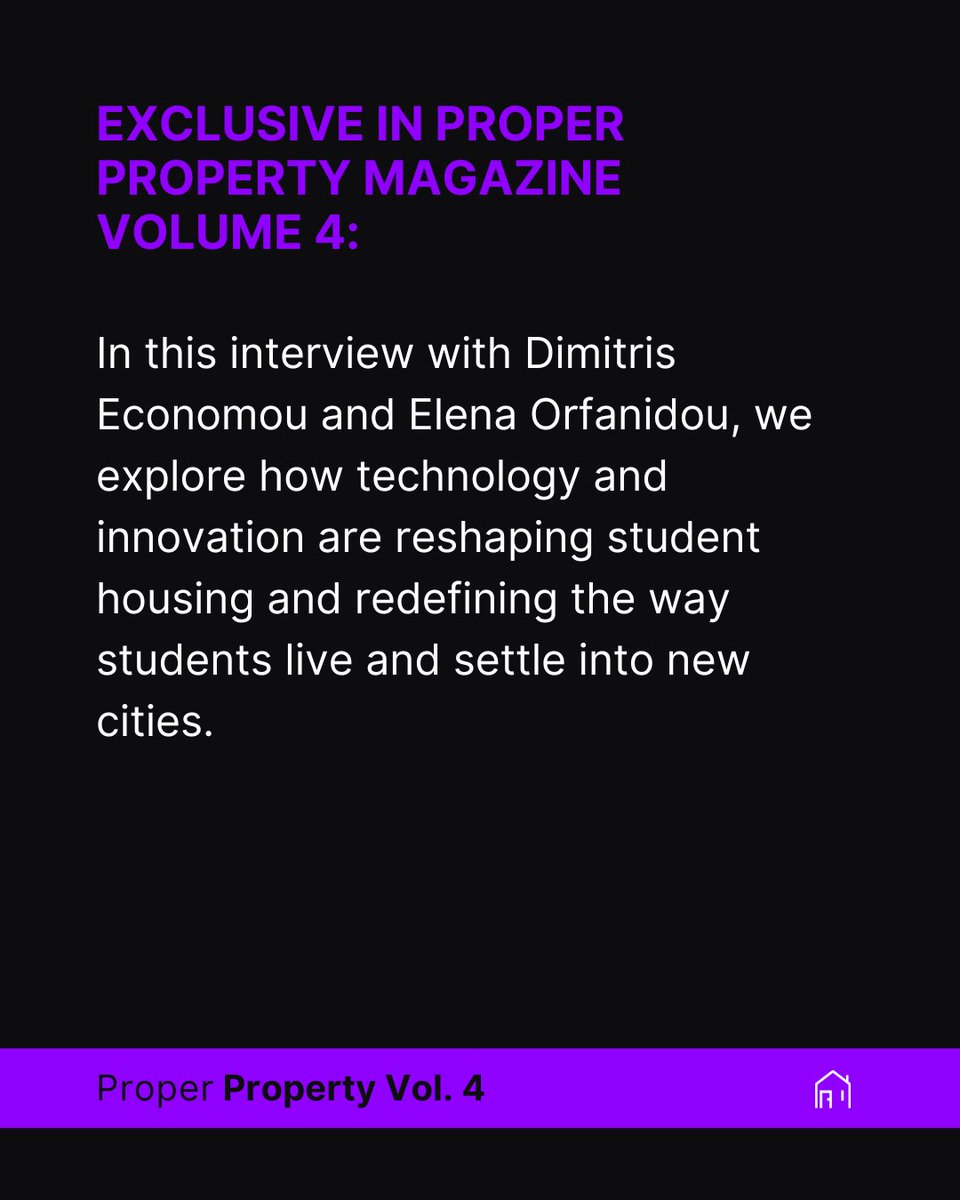 properprocy's tweet photo. Discover our exclusive feature with Dimitris Economou, Founder &amp; CEO, and Elena Orfanidou, Co-Founder / CTO &amp; CMO of MyStudentFlat, as they share how technology, transparency, and innovation are redefining student housing across Cyprus and Greece

#ProperProperty #StudentHousing https://t.co/rQRnvfJjZi