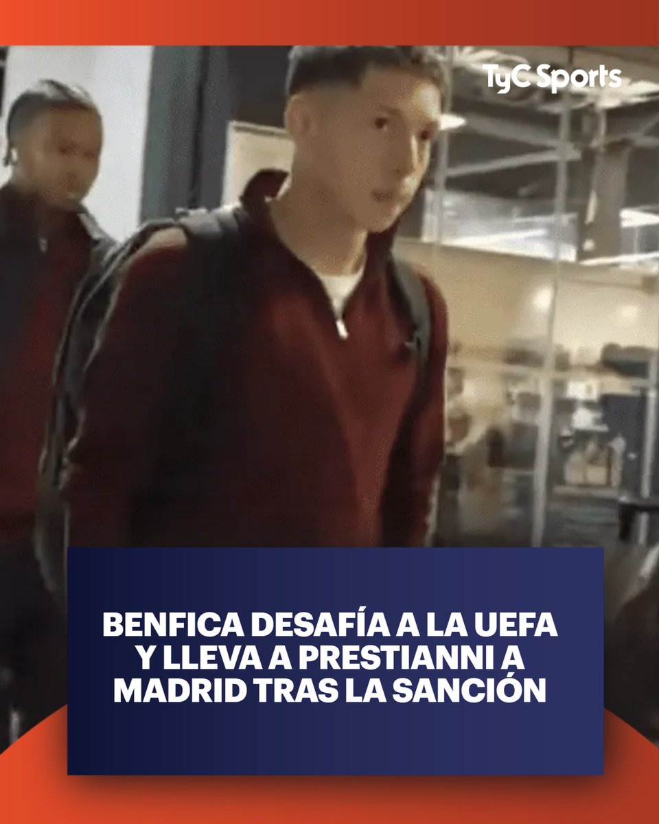 🛫 Benfica decidió subir a Gianluca Prestianni al avión rumbo a Madrid pese a la suspensión provisional de la UEFA. El gesto fue político y simbólico: mostrar respaldo total al futbolista y plantarse ante el castigo.