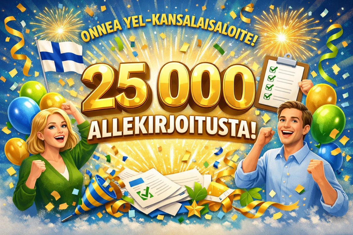 YEL-kansalaisaloittemme saavutti puolet vaadittavasta määrästä vain 27 tunnissa. Huikeaa on vauhti! Voit liittyä mukaan alla olevasta linkistä.

kansalaisaloite.fi/fi/aloite/16897

#yel #tolkku #kansalaisaloite