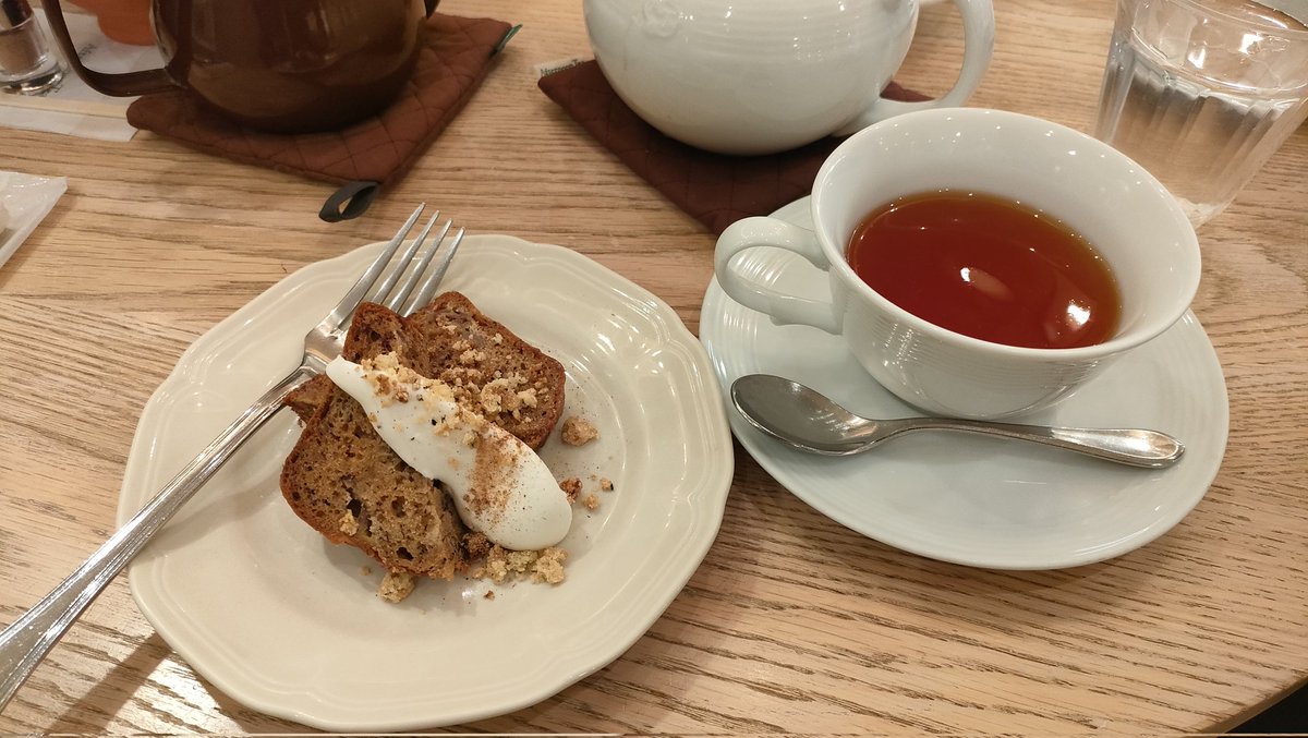 この日は楽しかった～🎵 デザートも美味しかった🍎☕