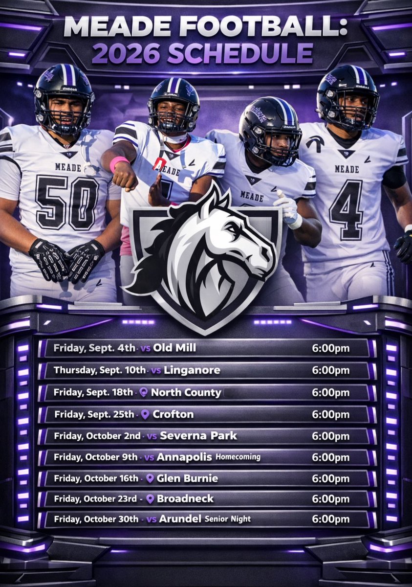Meade Mustangs Football tweet media