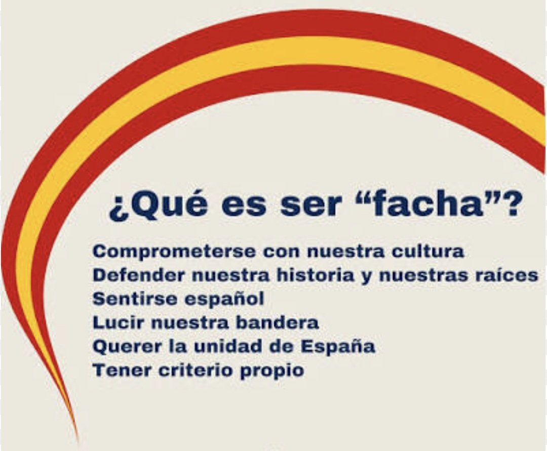 Soy muy facha ❤️💛❤️