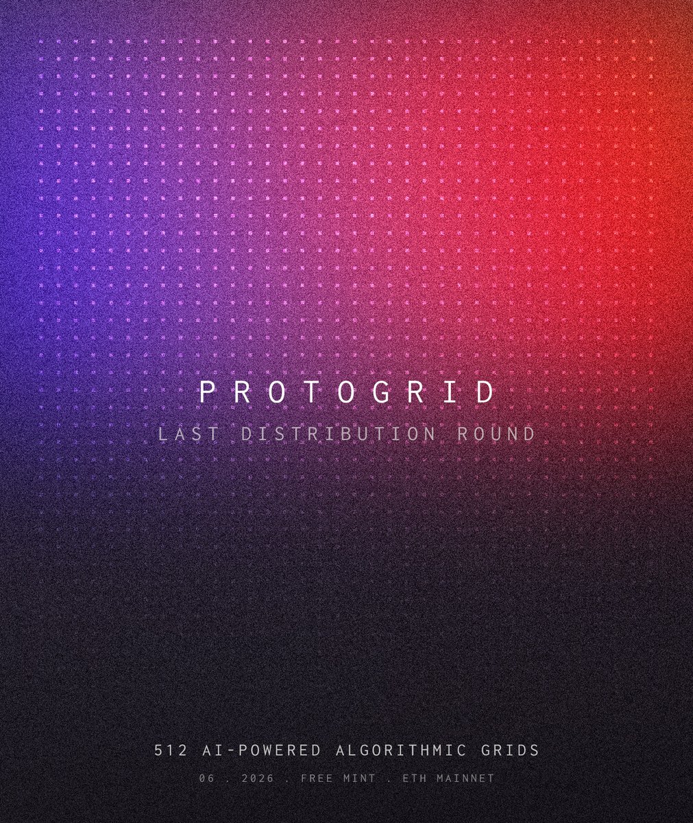 512 AI-powered algorithmic grids
Ethereum Mainnet
Free

Last distribution round.
🔗👇🏻