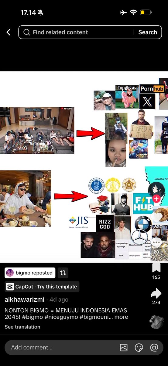 Pembulian masih berlanjut dan di repost oleh bigmo sendiri di akun tiktok yang mempunyai pengikut 700k.

20/02/2026