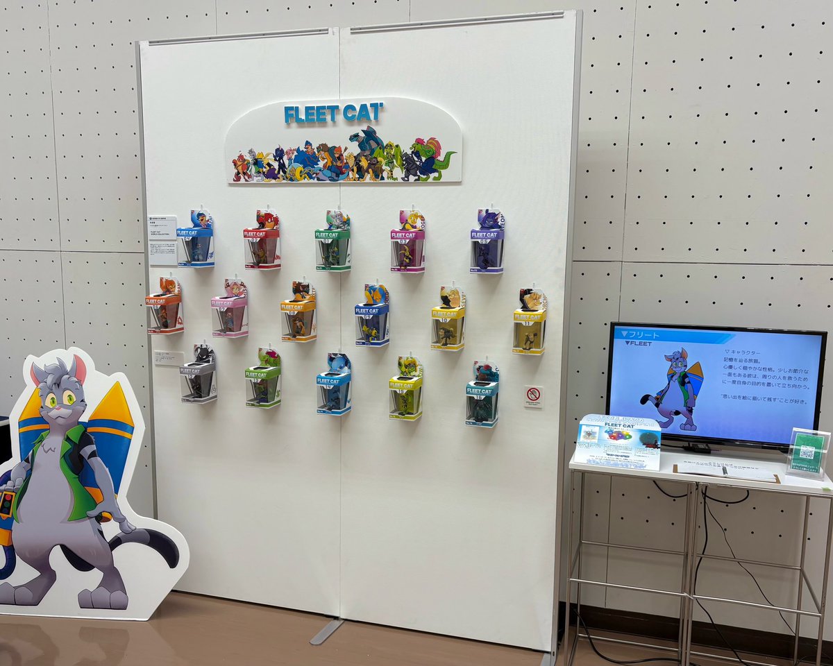 搬入完了しました✅

明るくて一体一体が見やすいね
#fleetcat #OC