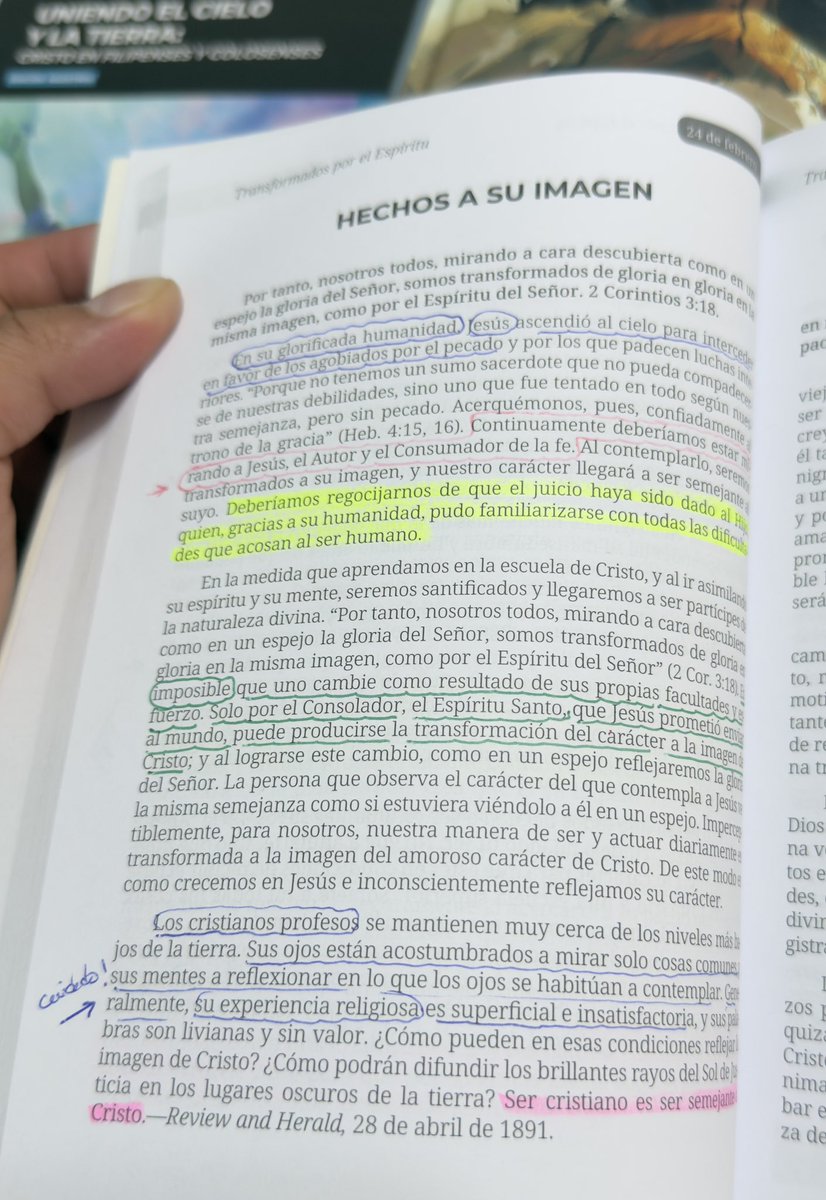 Es imposible producir un cambio en nuestras vidas tan solo con nuestro esfuerzo. Se necesita la ayuda del Espíritu Santo. Y cada día contemplar al Cristo viviente por medio de las Escrituras. ✍🏼📖

#PrimeroDios #RID #CultoFamillar #Fe
#RecibireísPoder #365DiasDeOracion