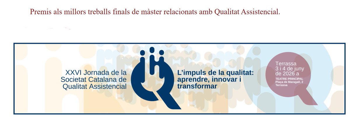 Societat Catalana de Qualitat Assistencial tweet media