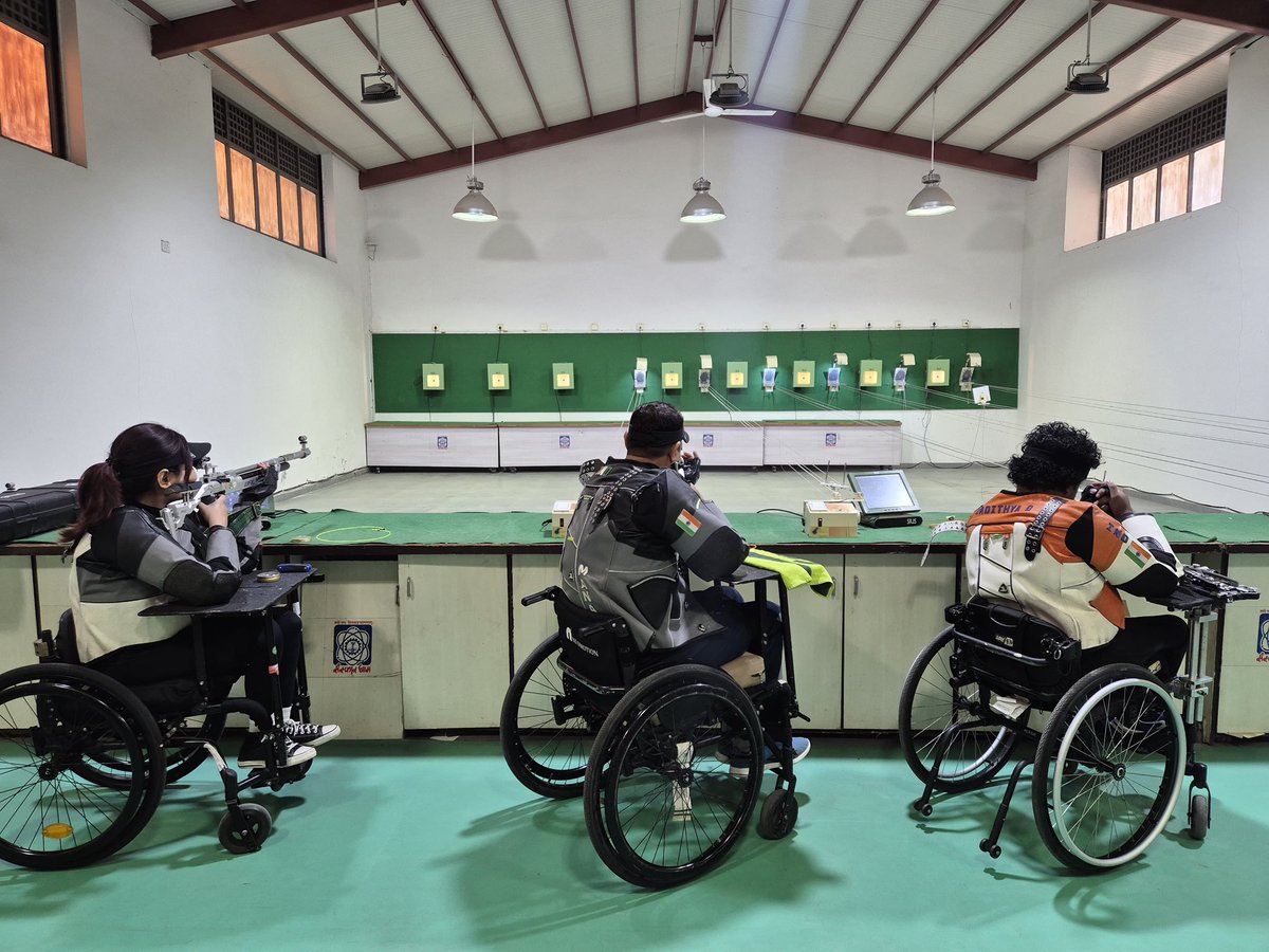 coach_jeevan's tweet photo. Day 2 – Para Project Leap Camp 🎯
Focused minds, steady hands, and stronger determination today at Para Project Leap Camp.
Step by step, shot by shot — building champions for tomorrow. 💪🇮🇳
#ParaProjectLeap #Day2 #ParaShooting #VBF #GFG #GNSPF #HighPerformance https://t.co/T28H9PXZnz