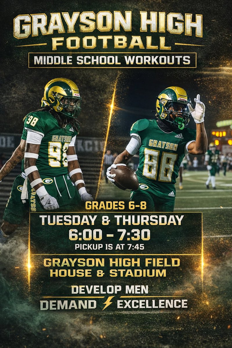 Grayson Football tweet media