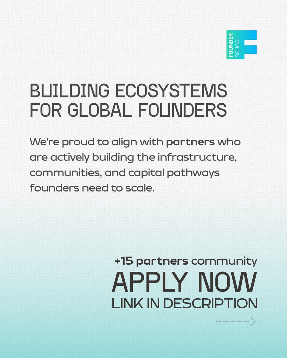 Founder School tweet media