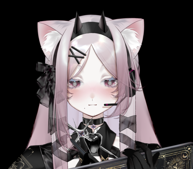 Gwimze's tweet photo. Exited to use a new model for streaming ✨ it came with lots of modifications🍴 planning #DRAW her real soon too.

#VTuber #streaming #twitch #live2D #artist https://t.co/AfMT5nMMTU