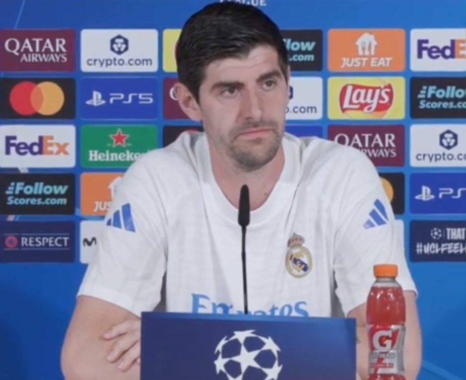 🚨 Thibaut Courtois: "A video of Prestianni calling Vini a fa*got? If he said that without covering his mouth, imagine what he said when he covered his mouth with his shirt."