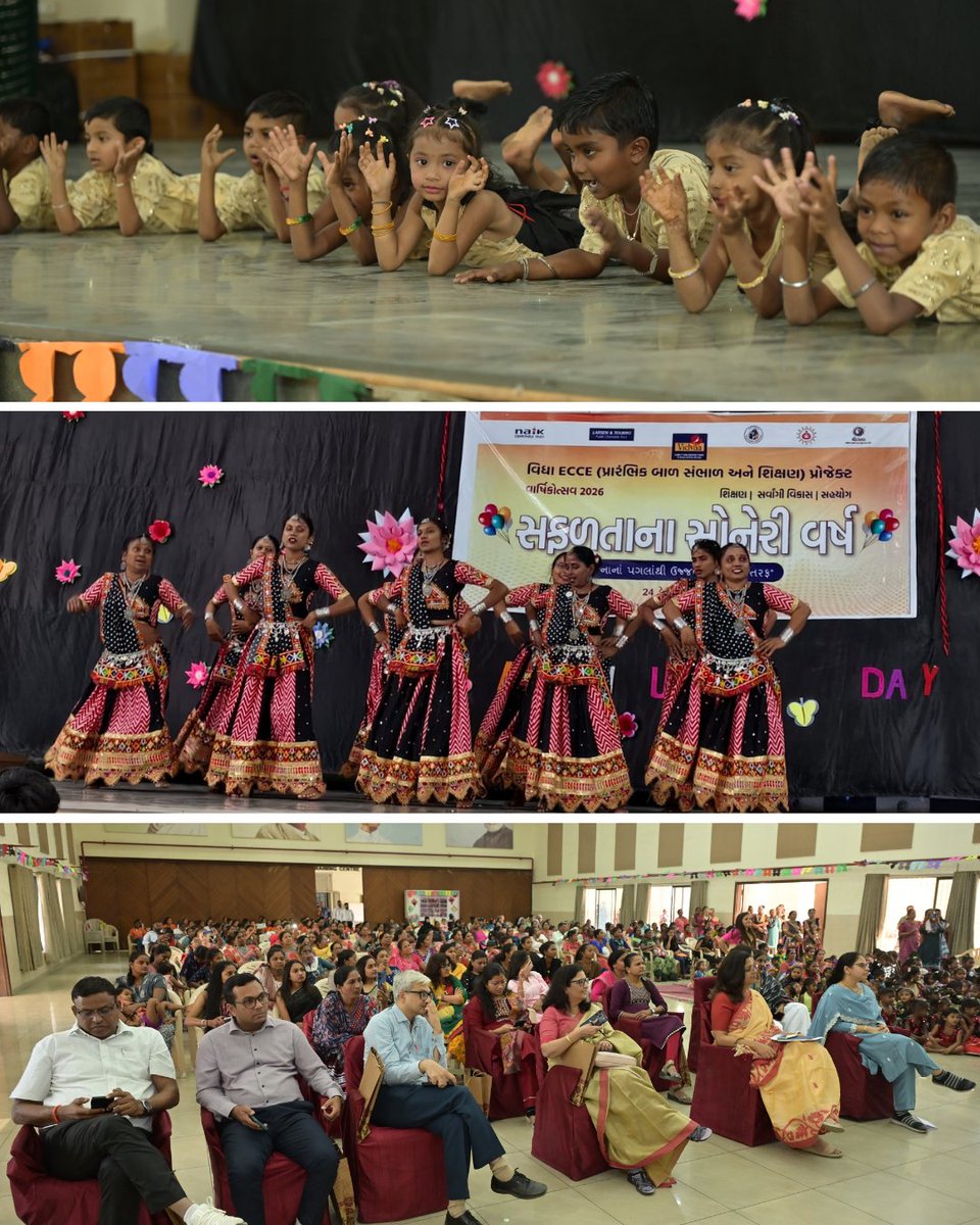 anttc_kharel's tweet image. Nurturing young minds for a brighter future!

We celebrated the Annual Day of Early Childhood Care &amp;amp; Education with 182 children from 52 Anganwadis at the Anil Naik Technical Training Centre. A day filled with joy, dance, and inspiration! 💃✨

#ECCE #ChildDevelopment #Navsari