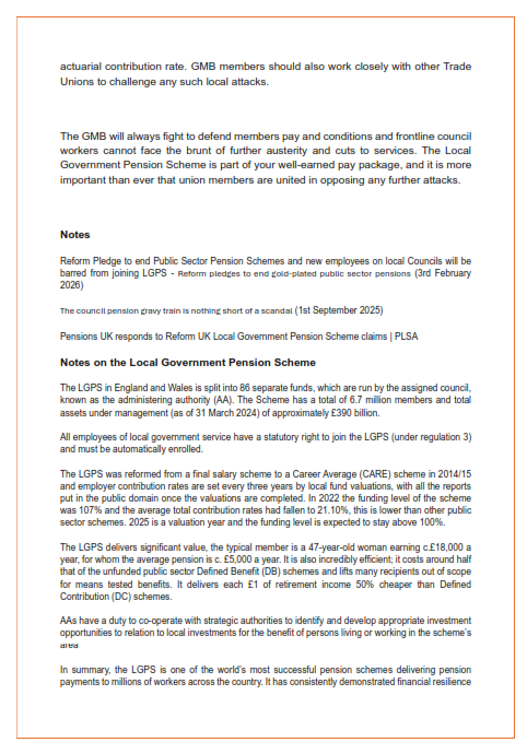 GMBDurham's tweet photo. Latest pensions update for our members https://t.co/Qre4zcqp8U