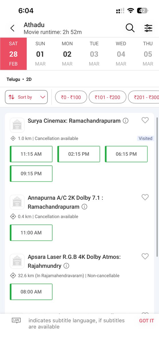 RCPM_MBFC_'s tweet photo. Rendu theaterlu thandavam @Athadu4K 🔥💥📈

#athadu4k https://t.co/0FZBabqmTZ