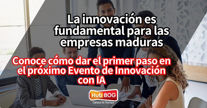 La IA es clave para abrir nuevos mercados y crecer exponencialmente.  👉 Conoce cómo lograrlo en el Evento de Innovación con Inteligencia Artificial de HubBOG 📷bit.ly/sesion-hubbog #IA #Empresas #Innovación #HubBOG #TransformaciónDigital