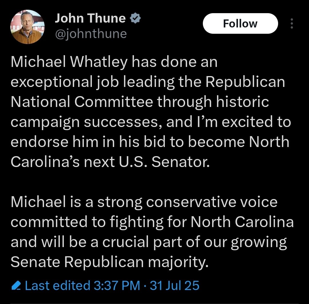 Really?!?!

Didn't you influence a voting app to win chairman?

While RNC chairman didn't you have a rule change approved so the RNC could endorse &amp; give you $62k while you were still chairman announcing your campaign?

Ate you trying to say this isn't self serving?